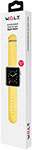 Силиконовый браслет W.O.L.T. для Apple Watch 38 мм, желтый силиконовый браслет w o l t для apple watch 38 мм розовый