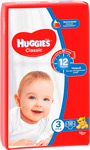 Подгузники Huggies Classic/Soft&Dry Дышащие 3 размер (4-9кг) 58 шт трусики подгузники huggies 5 размер 12 17 кг 96 шт 48 2 д дев disney box new