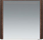 Зеркальный шкаф AM.PM Sensation левый, 80 см, с подсветкой, табачный дуб, текстурированная (M30MCL0801TF)