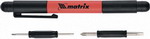 Ручка-отвертка с комбинированными битами для точных работ Matrix PH0, PH000, SL1.5, SL3 CrV 11598 отвертка с битами 11 предметов bartex sl ph t трехкомпонентная ручка блистер anti slip ai 3004004