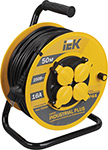 

Удлинитель на катушке IEK УК50 с т/з 4 места 2P PE/50метров 3х1 5мм2 IP44 ''Industrial plus''