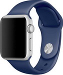 Ремешок для смарт-часов Moonfish для Apple Watch 42 мм, синий MF AWS SL42 Dark blue ремешок нейлоновый mobility для apple watch – 42 44 mm s3 s4 s5 se s6 темно синий с серо голубым краем