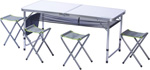 Набор стол туристический и 4 стула Atemi ATS-400 эспандер восьмерка универсальный atemi art01c 8x12x1000 мм нагрузка 14 кг