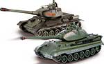 Танковый бой Crossbot р/у 1:24 Т-34 (СССР) - GERMANY KING TIGER (Германия) аккум 870622 игрушка для детей транспортная crossbot танк много ный 870625