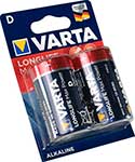 Батарейка VARTA LONGLIFE MAX P. D бл.2 батарейка varta