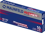 Батарейки MAUNFELD PRO Long Life Alkaline AA (LR6), 10 шт., упаковка (MBLR6-PB10)
