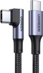 

Кабель Ugreen US334 (70643) USB-C 2.0 Male To Angled 90° USB-C 2.0 Male 5A Data Cable, 1 м, черный