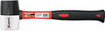 Киянка резиновая Matrix 11170, 225 г, черно-белая резина, фибергласовая рукоятка киянка резиновая matrix 11175 225гр с фибергласовой ручкой
