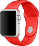 Ремешок для смарт-часов Moonfish для Apple Watch 42 мм, красный MF AWS SL42 Red тонкий кожаный ремешок для apple watch 42 44 45 мм igrape розовый