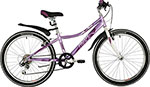 Велосипед Novatrack 24 ALICE лиловый  стальная рама 12  6 скор  V- brake тормоз 24SH6SV.ALICE.12LC21