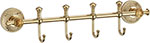 Планка с крючками Savol 58b S-005874B (4 крючка) защёлка аллюр арт l45 8 pb без ручек торц планка 25 мм золото