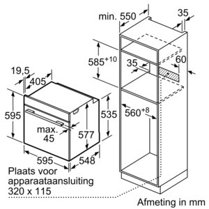 Духовой шкаф bosch hmg636ns1