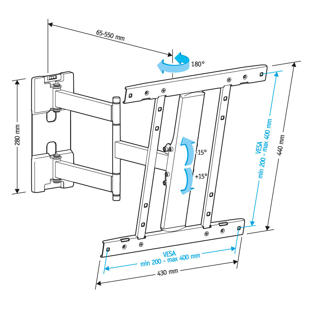 Кронштейн размеры крепления. Кронштейн Holder LCD-su4601. Holder LCD-su4601-b кронштейн. Кронштейн для телевизора чертеж. Размеры крепления телевизора на стену.