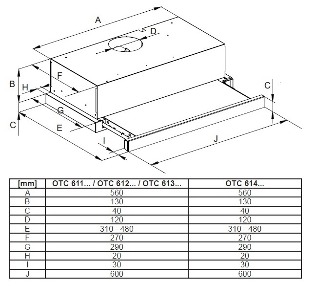 Вытяжка hansa omp6251bgh схема встраивания