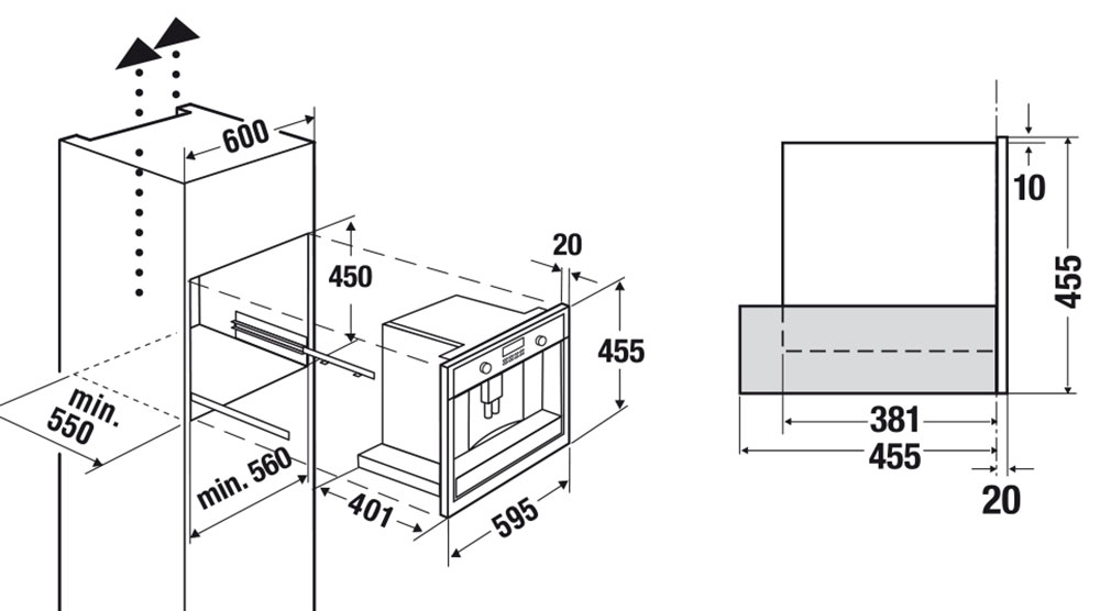 Высота духовых шкафов. Кофемашина Kuppersbusch CKV 6550.0. Кофемашина Kuppersbusch CKV 6550.0 s1. Встраиваемая кофемашина Kuppersbusch CKV 6550.0. Kuppersbusch кофемашина встраиваемая ekv6500.