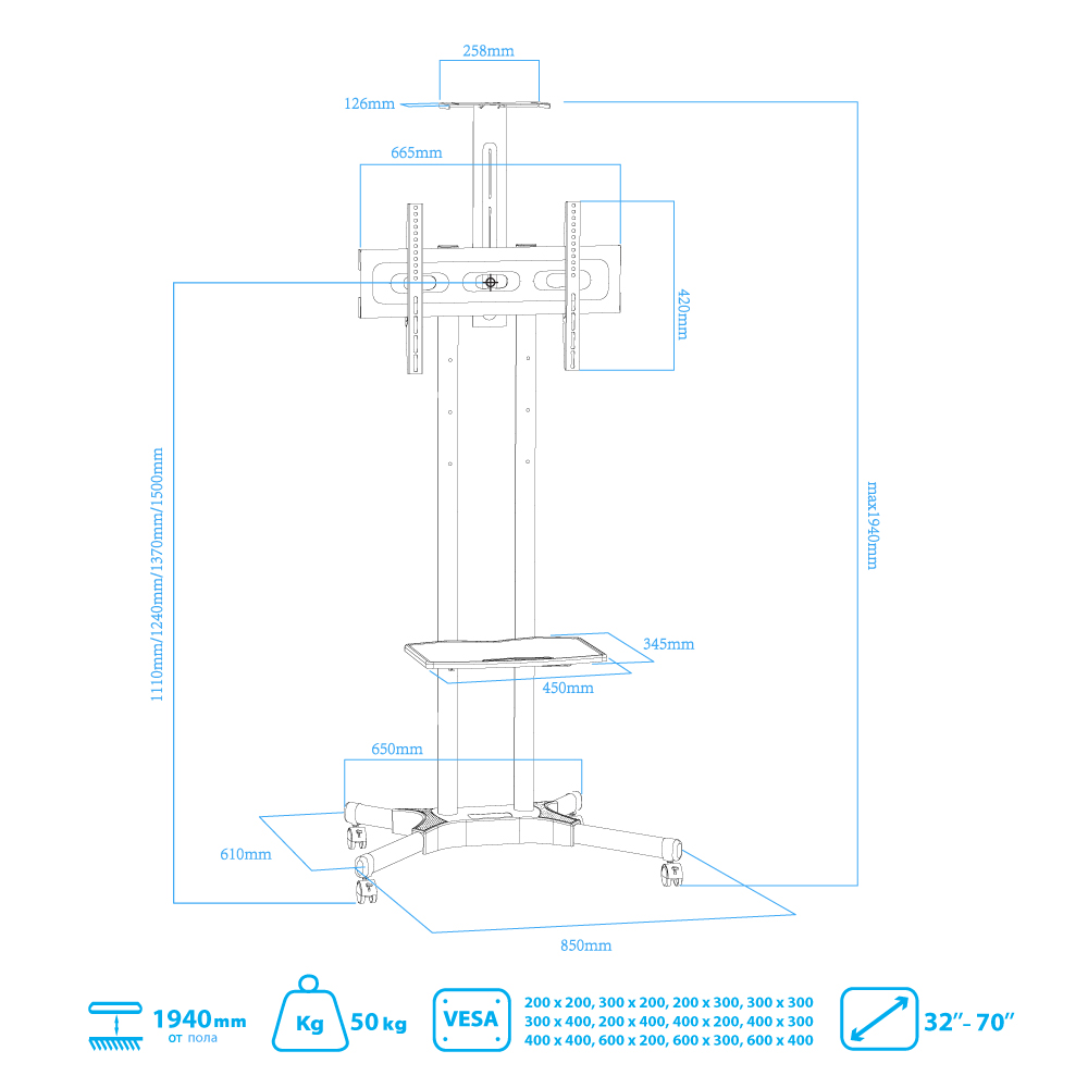 Arm Media pt-Stand-12. Стойка Arm Media pt-Stand-16. Стойка-кронштейн напольная для 4 мониторов 26" - 55" Arm Media pt-Stand-16. Arm Media pt-Stand-11.