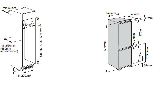 Hotpoint ariston bcb 183337 ff схема встраивания