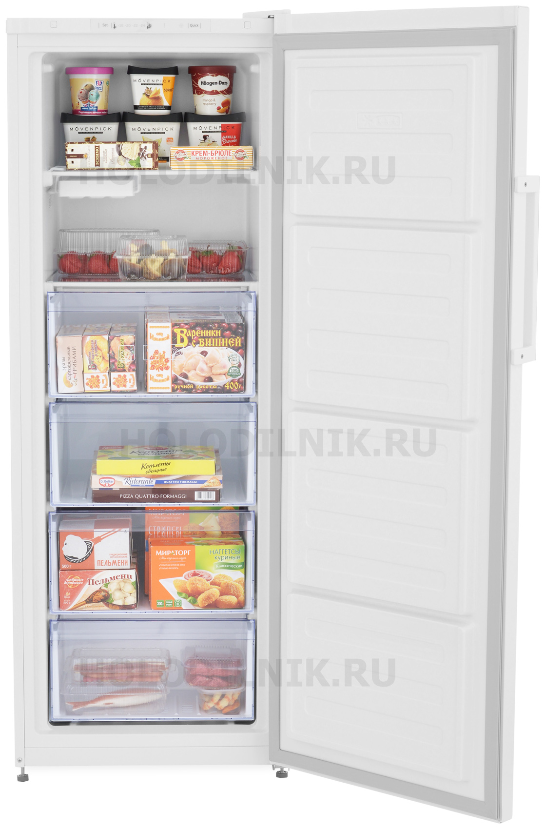 Морозильный шкаф beko rfsk215t01w белый