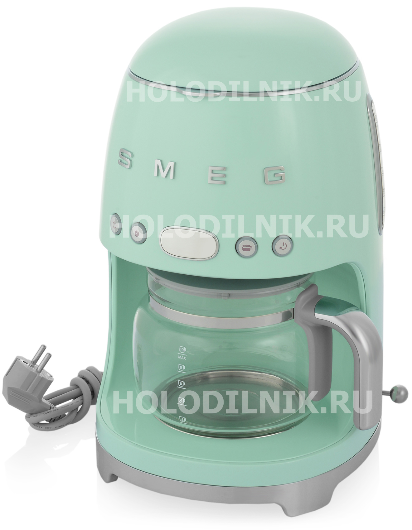 Изображение товара Кофеварка Smeg DCF02PGEU капельная стиль ретро зеленая 1350 Вт