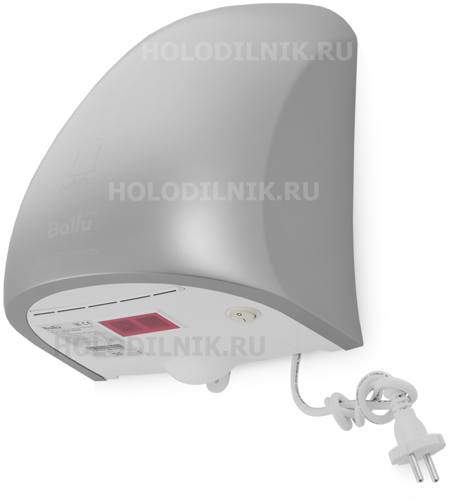 Изображение товара Электрическая сушилка для рук Ballu BAHD-1000 AS Silver Быстрая и гигиеничная