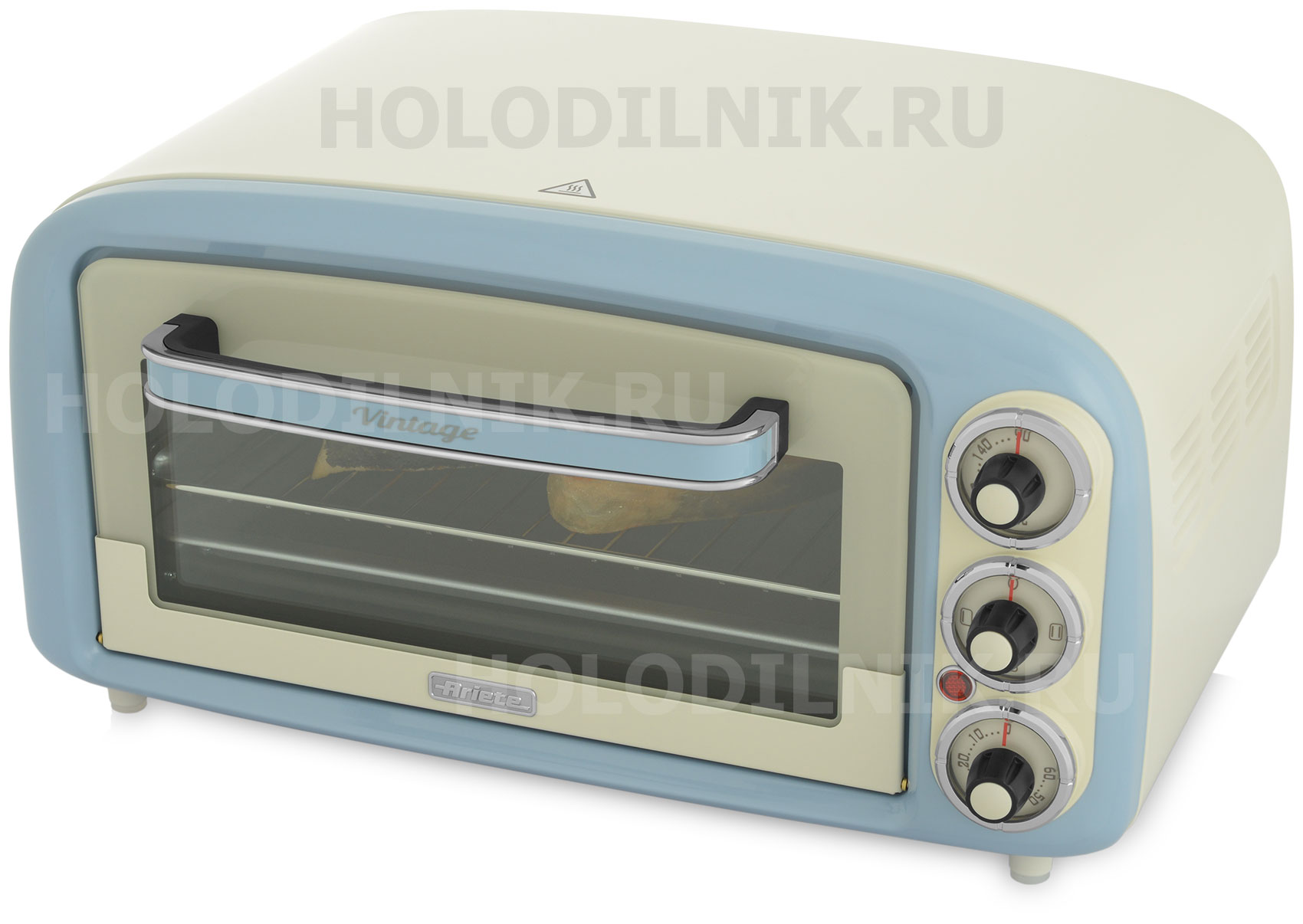 Изображение товара Электропечь Ariete Vintage 979/05 голубой 18 литров таймер до 60 мин мощность 1380 Вт