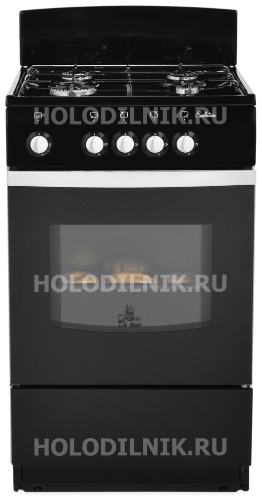 Газовая плита De luxe 5040.38 г (щиток) черный