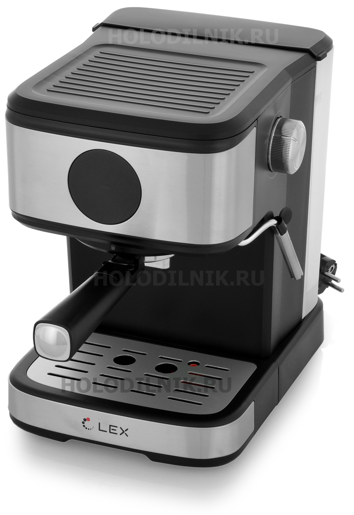 Кофеварка LEX LXCM 3502-1 с капучинатором (черная)