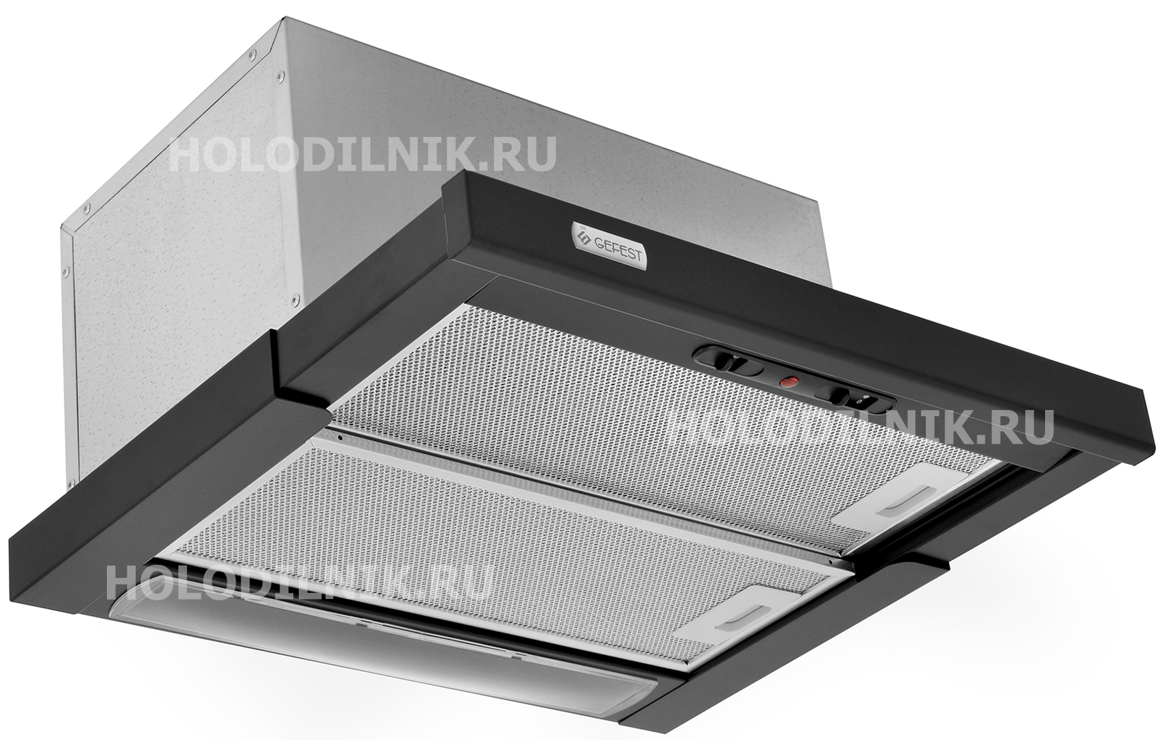 Изображение товара Вытяжка Gefest ВО-4501 К21 телескопическая с механическим управлением и 3 режимами