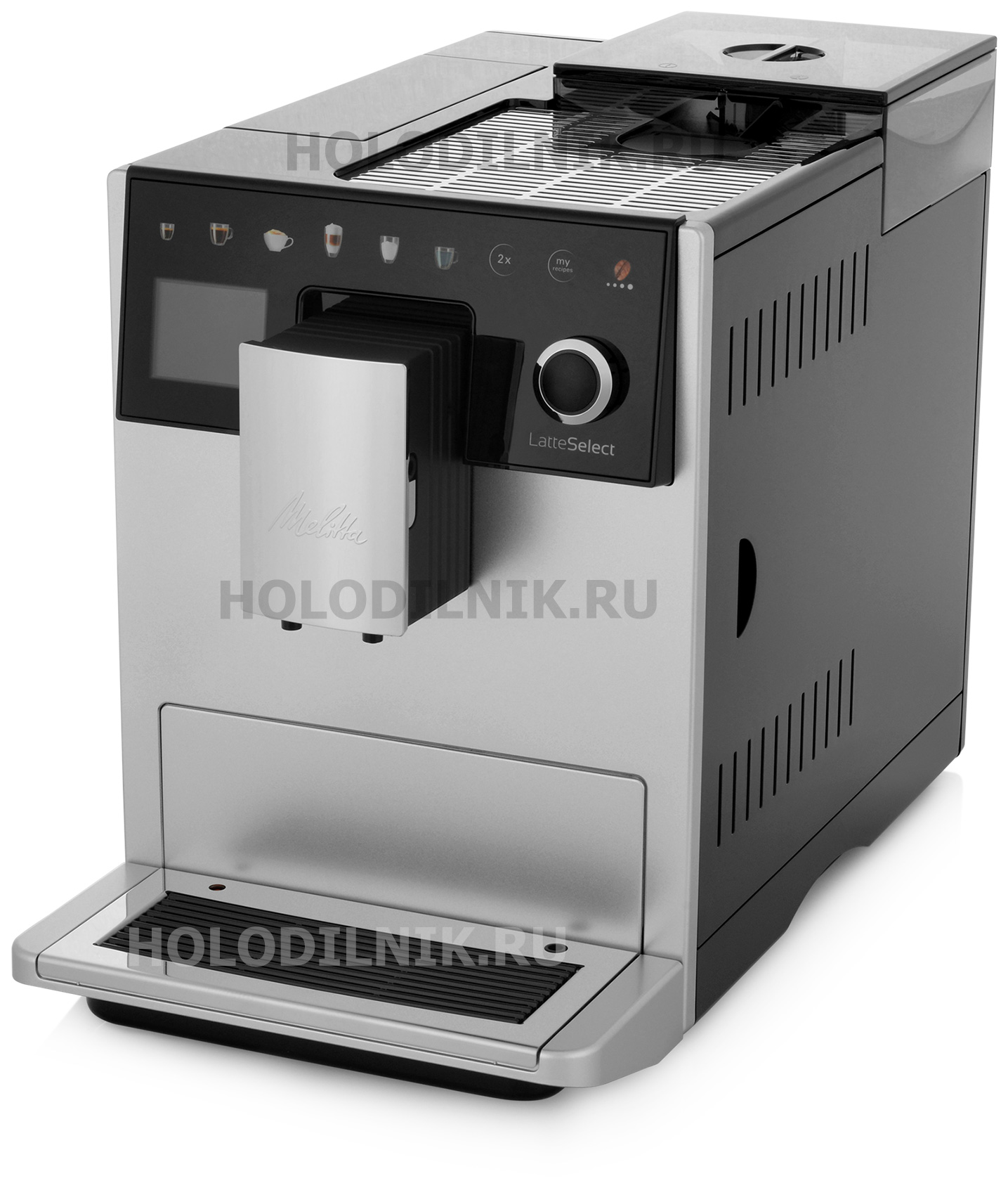 Кофемашина автоматическая Melitta Caffeo F 630-201 LatteSelect серебристая