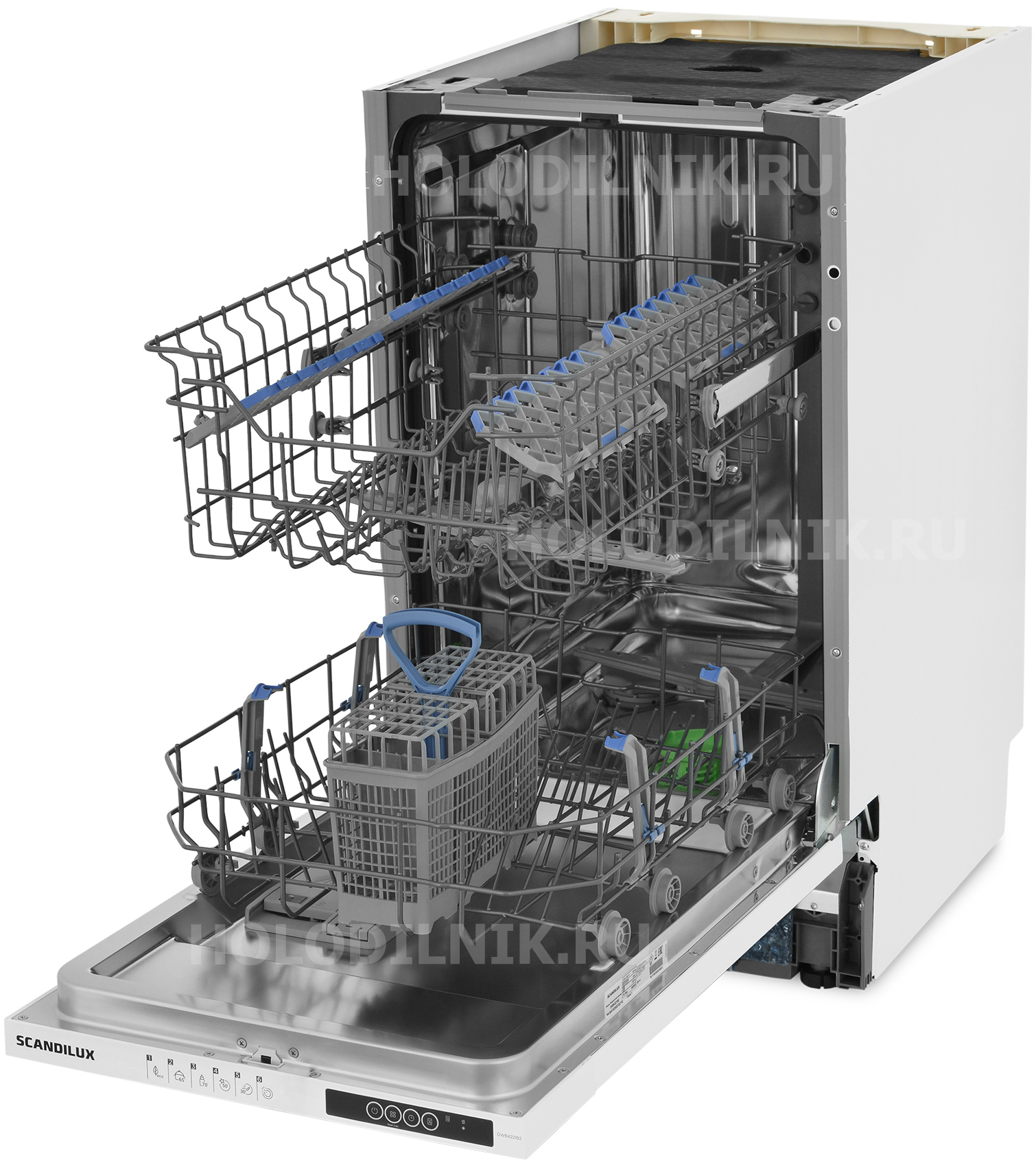 Изображение товара Встраиваемая посудомоечная машина Scandilux DWB 4221B2 для эффективной мойки