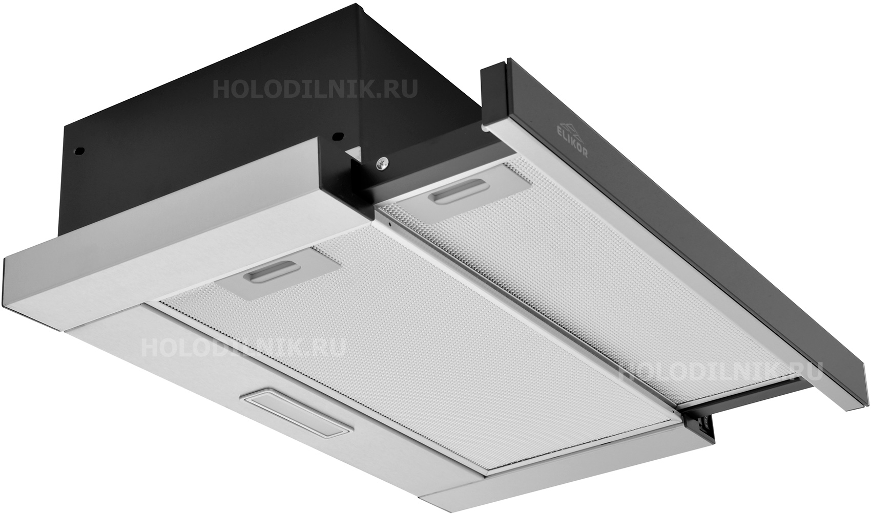 Изображение товара Вытяжка Elikor Интегра GLASS 60Н-400-В2Д нерж/стекло черное