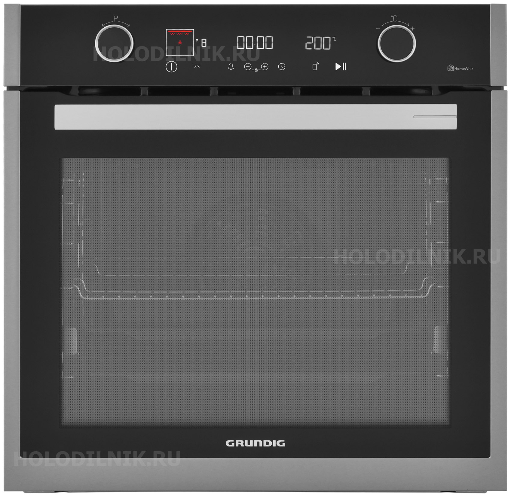 Изображение товара Электрический духовой шкаф Grundig GEBM19400BMPHI нержавеющая сталь