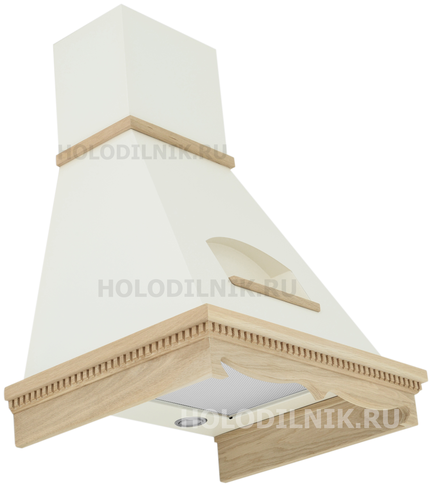 Вытяжка Elikor Бельведер 60П-650-П3Д КВ II М-650-60-318 бежевый/дуб неокрашенный