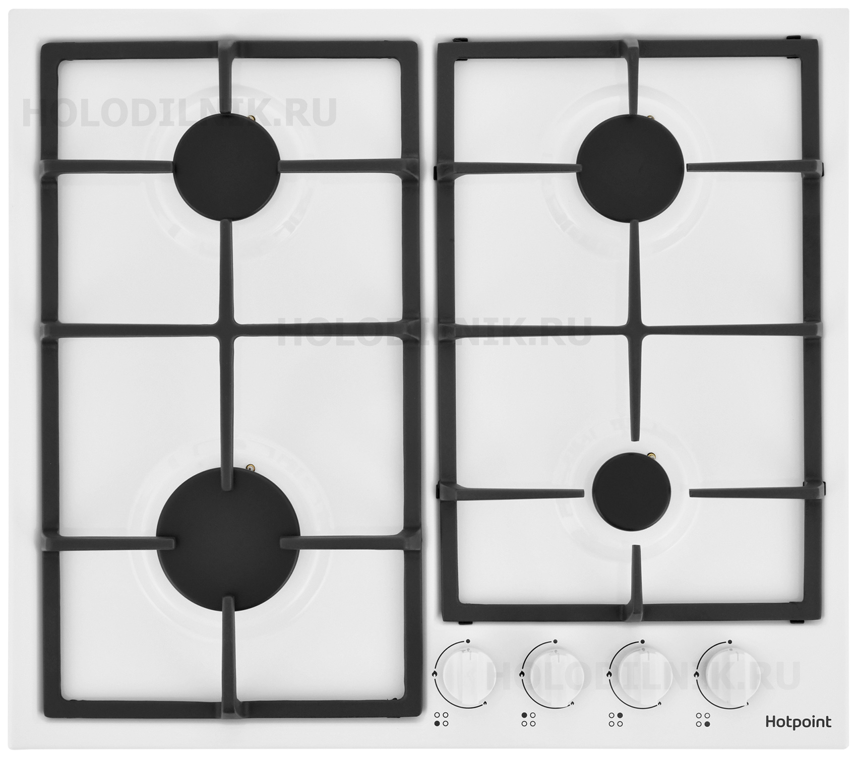 Изображение товара Газовая варочная панель Hotpoint HGMT 642 WH белая 4 конфорки