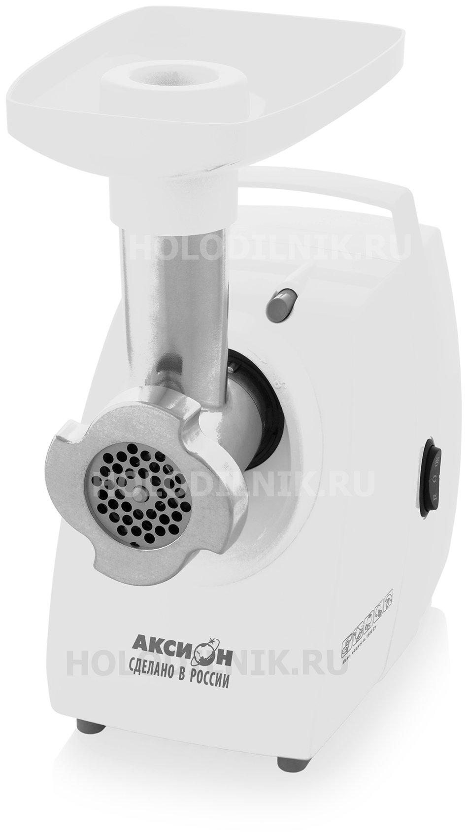 Изображение товара Мясорубка Аксион М 33.04 белая с функцией реверса