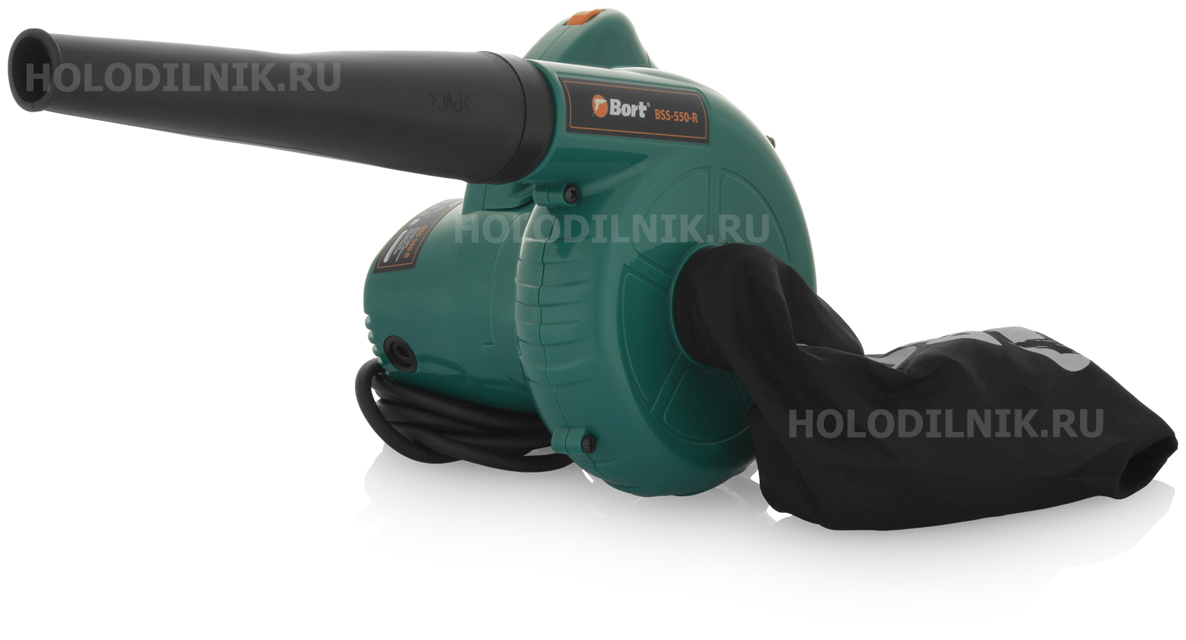 Изображение товара Воздуходувка Bort BSS-550-R 550 Вт легкий мощный для уборки листьев