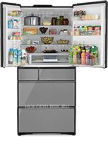 Многокамерный холодильник Hitachi R-X 690 GU X зеркальный от Холодильник