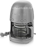 Кофеварка Smeg DCF02SSEU, нержавеющая сталь матовая кофеварка рожкового типа smeg ecf01wheu