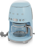 Кофеварка Smeg DCF02PBEU, пастельный голубой тостер smeg tsf03pbeu пастельный голубой