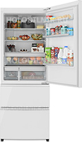 Многокамерный холодильник Haier A3FE 742 CGWJRU белое стекло от Холодильник