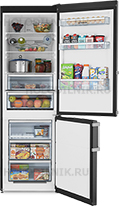 

Двухкамерный холодильник Scandilux CNF 341 EZ D/X Dark Inox