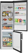 Двухкамерный холодильник Jacky's JR FD 2000 вороная сталь 1pc портативный длинный пищевой щипц прямой пинцет кухонный инструмент общий серебристый нержавеющая сталь